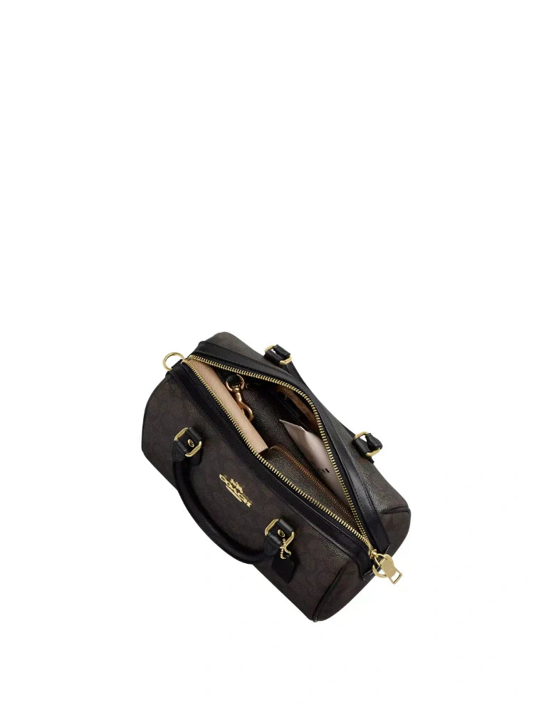 COACH ROWAN SATCHEL BAG IN SIGNATURE CANVAS