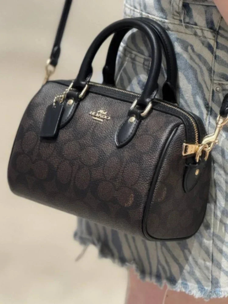 COACH ROWAN SATCHEL BAG IN SIGNATURE CANVAS