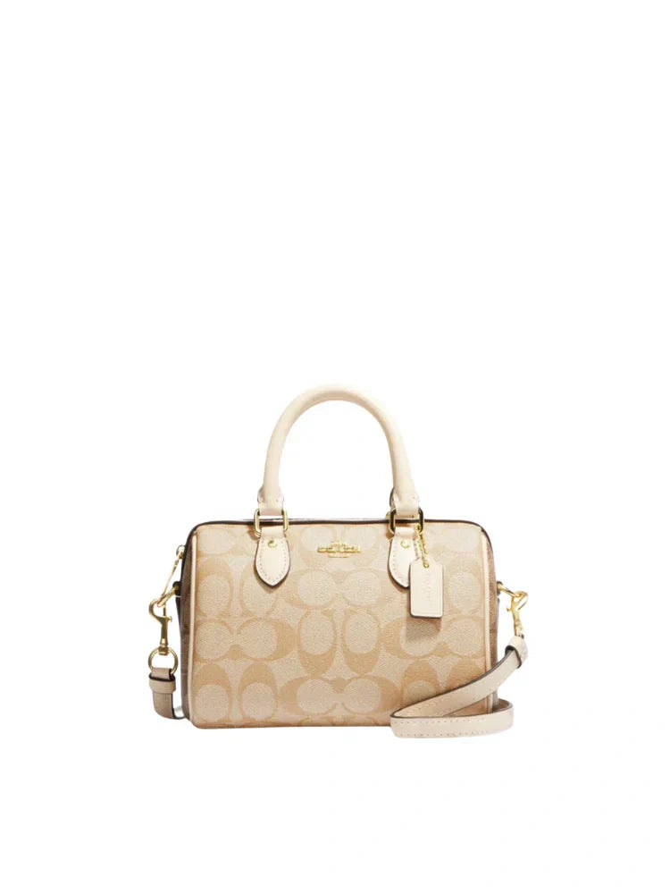 COACH ROWAN SATCHEL BAG IN SIGNATURE CANVAS