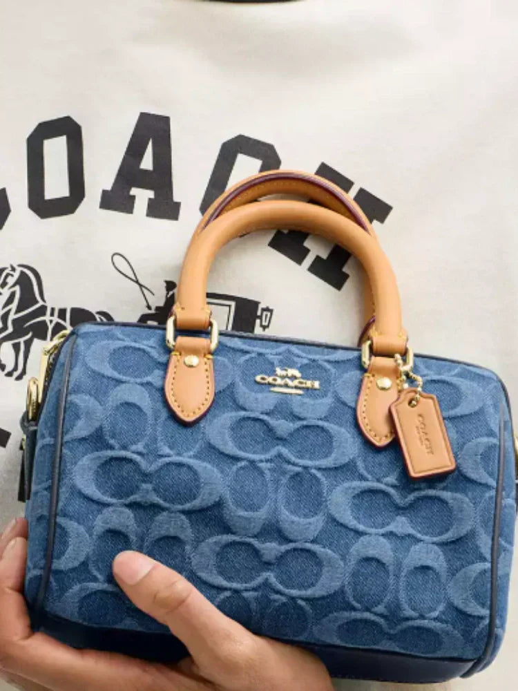 COACH ROWAN SATCHEL BAG IN SIGNATURE CANVAS