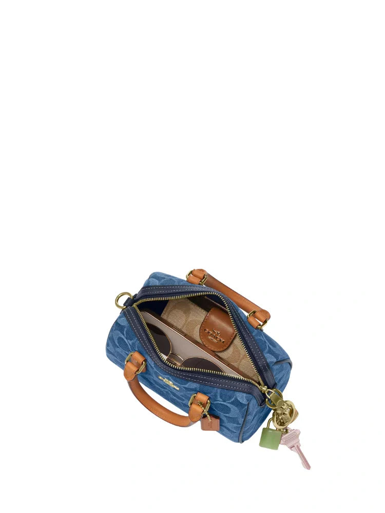 COACH ROWAN SATCHEL BAG IN SIGNATURE CANVAS