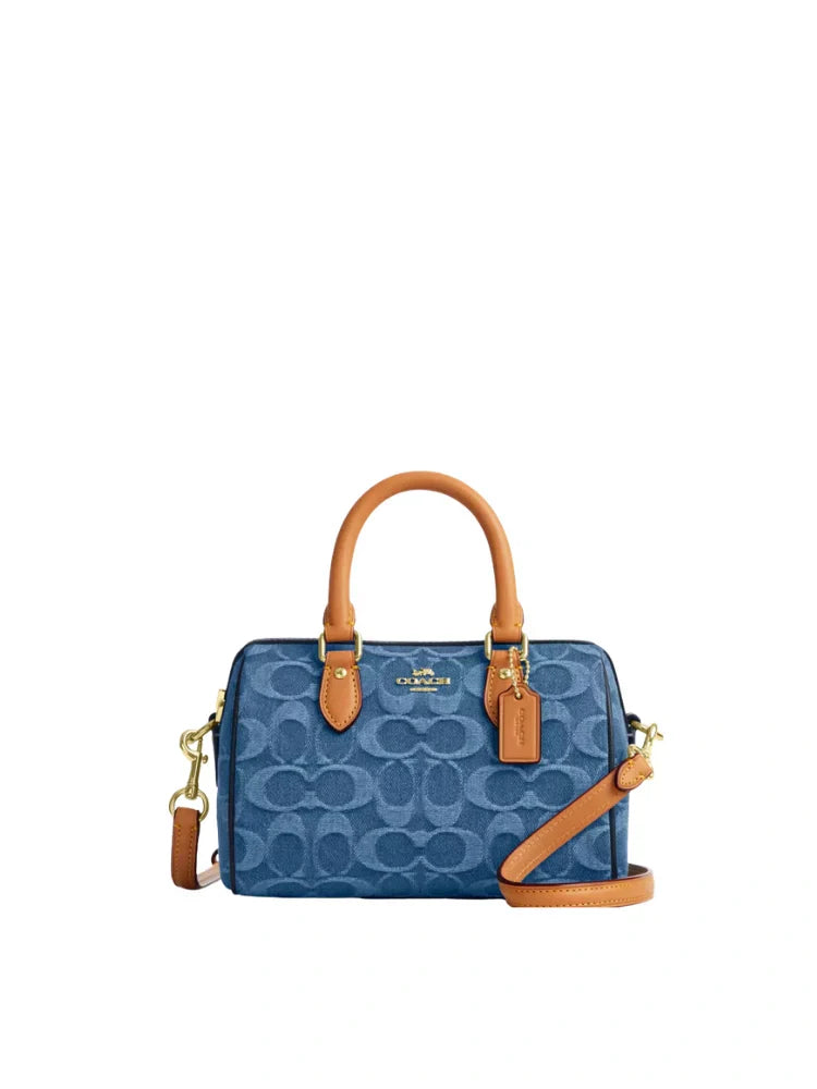 COACH ROWAN SATCHEL BAG IN SIGNATURE CANVAS